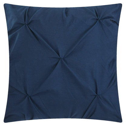 Chic Home Valentina 10-Piece Solid Color Comforter Set. King. Navy