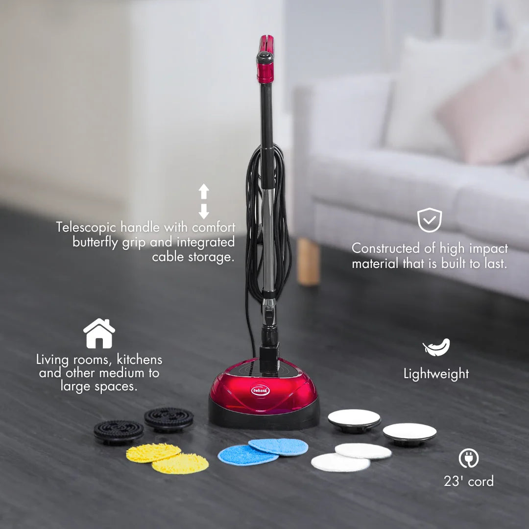 Ewbank 3-in-1 Floor Cleaner, Scrubber, and Polisher Machine, Lightweight, 2200 RPM, EP170