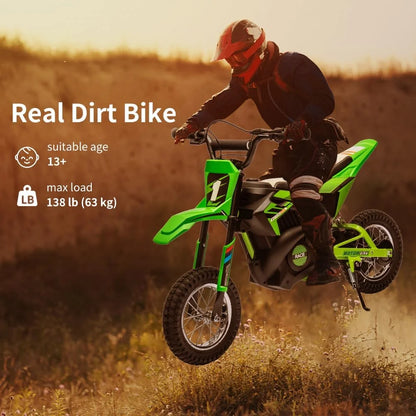 Nasitip Electric 350W Dirt Bike for Kids 8-16 year - Black
