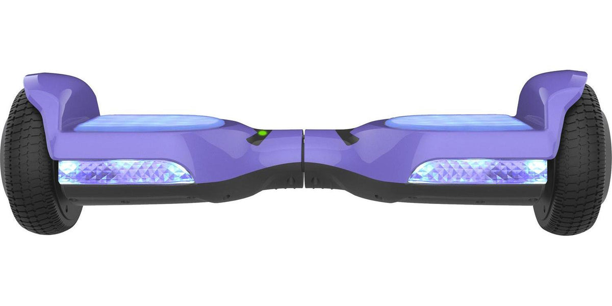 Voyager HoverBeam Purple Hoverboard with Light-up Wheels and Footboard. 185lb limit.
