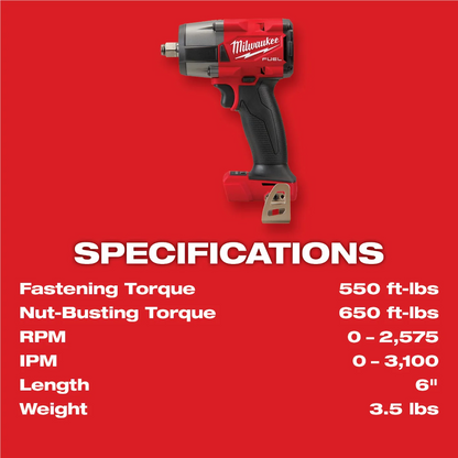 Milwaukee Tool M18 FUEL and M12 FUEL 2-Tool Combo Kit