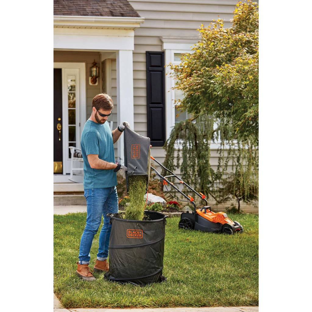 BLACK+DECKER 15�� Corded Electric Push Walk-Behind Mower, Comfort Grip Handle