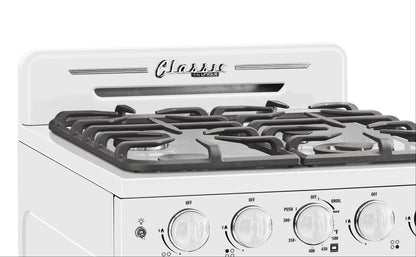 Unique Classic Retro 24" 2.9 cu/ft Freestanding Gas Range with Convection Oven and Sealed Burners