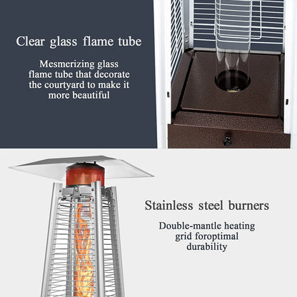Pamapic 42000 BTU Stainless Steel Propane Patio Heater