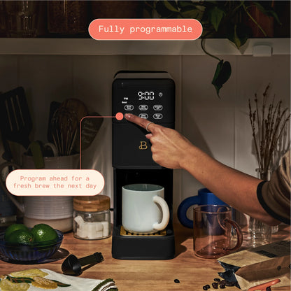 Beautiful Perfect Grind�?Programmable Single Serve Coffee Maker, White Icing by Drew Barrymore