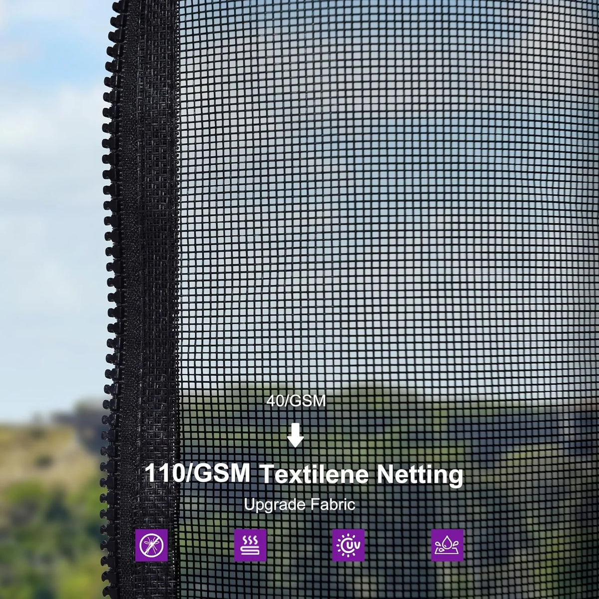 PURPLE LEAF 8' X 8' Gazebo Outdoor Gazebo Permanent Hardtop Gazebo with Galvanized Steel Double Roof for Patio Backyard Deck Aluminum Gazebo with Netting and Curtains Grey