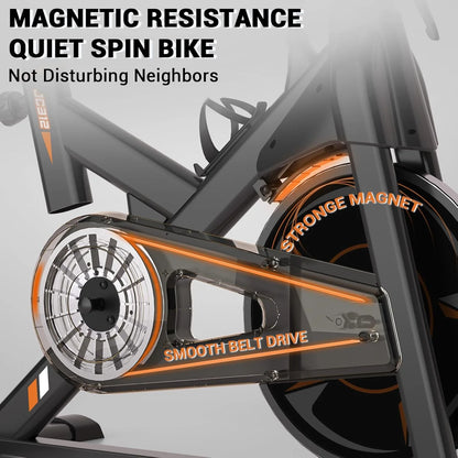 Wenoker Exercise Bike,Magnetic Resistance Stationary Bike, Indoor Cycling Bicycle with Whisper Quiet,with Bottle Holder for Home Gyme Workout