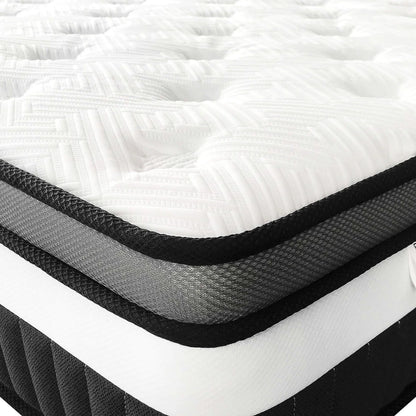 Queen Size Mattress in a Box, 14 Inch Gel Memory Foam Mattress for Cool Night & Pressure Relief, Medium Plush Feel with Motion Isolating, Breathable Fabric