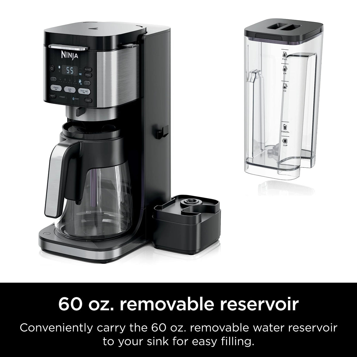 Ninja Drip Coffee Maker With K Cup Combo, DualBrew Pro Specialty Coffee System, Coffee Machine Compatible with K-Cup Pods, 12 Cup Single Serve Coffee Makers with Paper Filter, CFP301 Frother? F