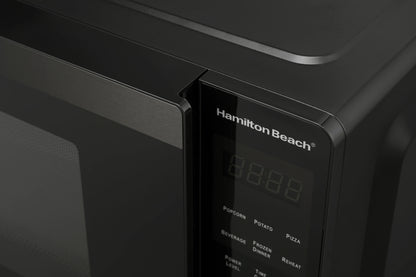 Hamilton Beach 0.9 Cu ft Countertop Microwave Oven, 900 Watts, Stainless Steel, New