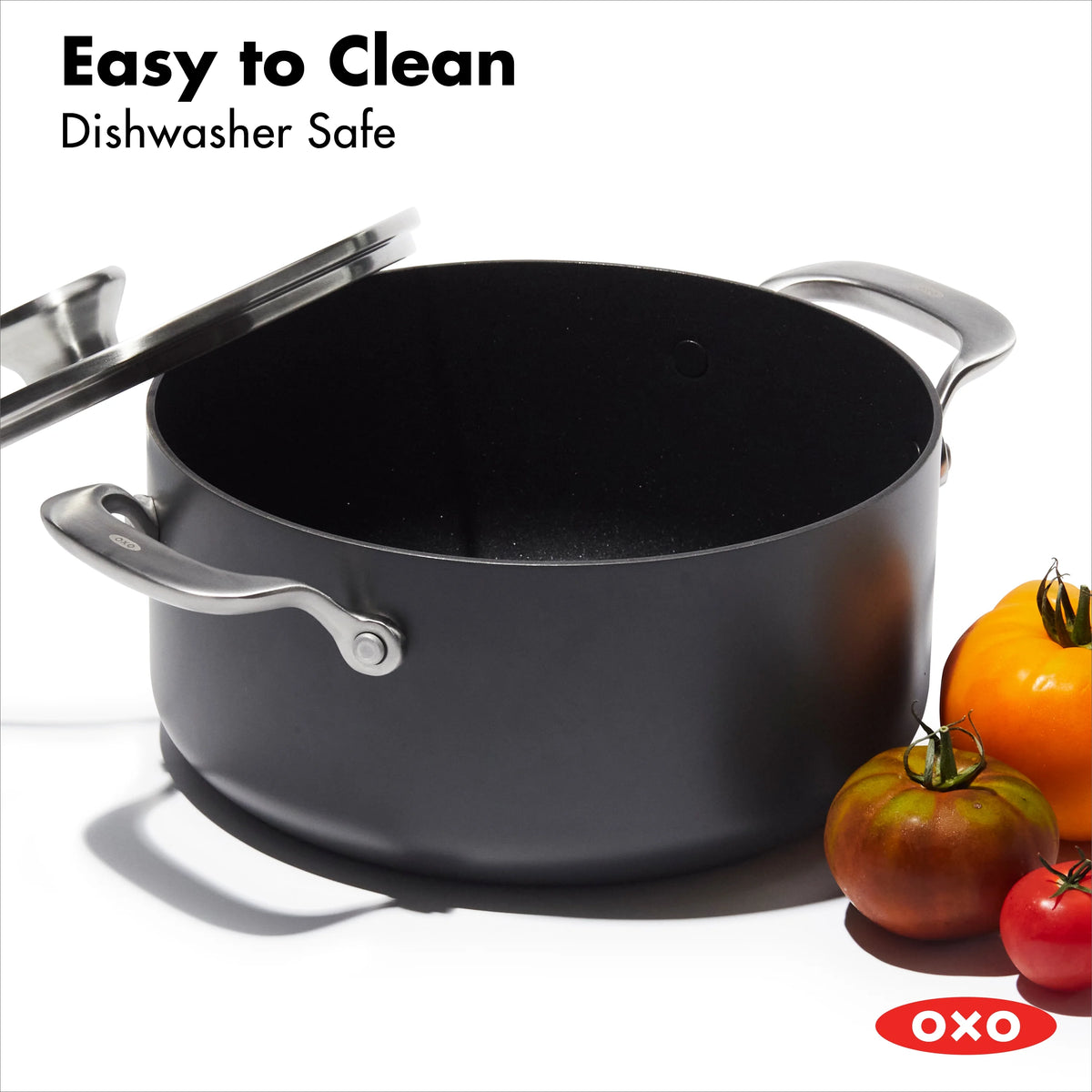 OXO Professional Hard Anodized Nonstick, 10 Piece Cookware Set, Induction, Black
