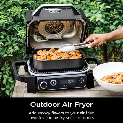 Ninja Woodfire 3-in-1 Outdoor Grill, Master Grill, BBQ Smoker, & Outdoor Air Fryer with Woodfire Technology, OG700