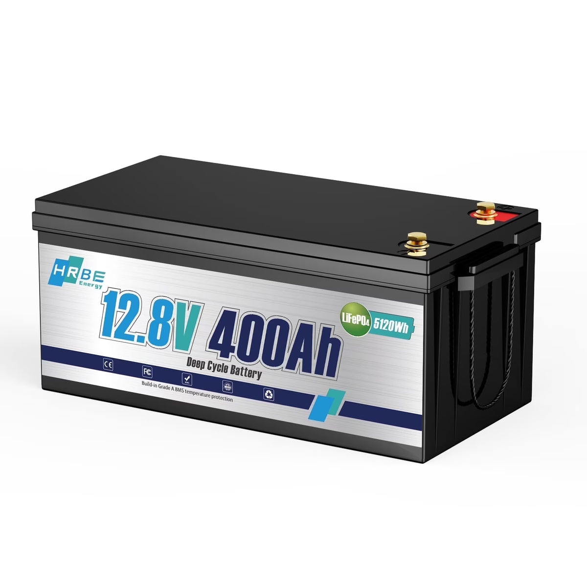 12V 400Ah LiFePO4 Lithium Battery,5120Wh,3200W Max,15000+ Deep Cycles Group 8D Battery,for RV Solar Fishing Trolling Motor Marine,Built in 200A BMS