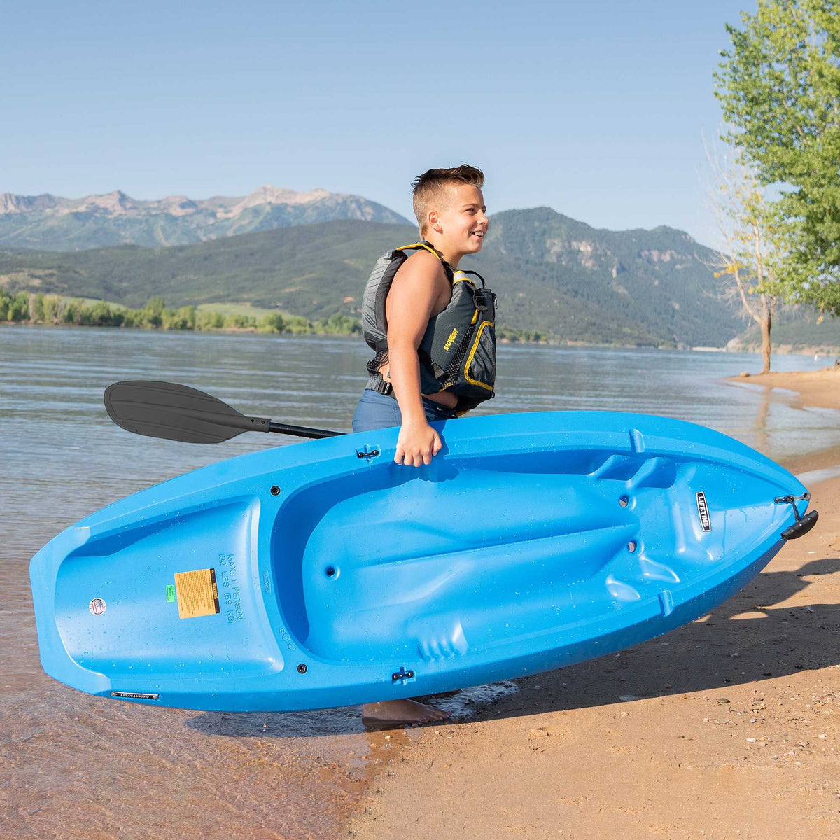 Lifetime Wave 6 ft Youth Kayak, Fire Red (91401)