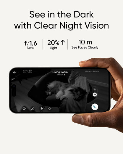 eufy Security Indoor Cam S350, Dual Cameras, 4K UHD Resolution Security Camera with 8�� Zoom and 360�� PTZ