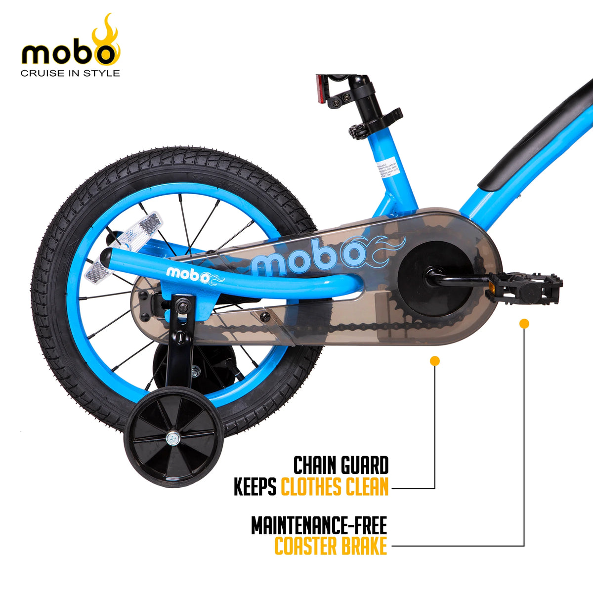 Mobo First Boy's 14" Kids Bike, Ages 3-5 Years Old, Red