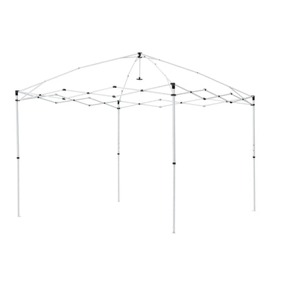 Ozark Trail 10x10 Instant Pop Up Canopy Tent with Simple Push Setup �?Straight Leg Pop-Up Tent for Tailgating, Camping & Events, White