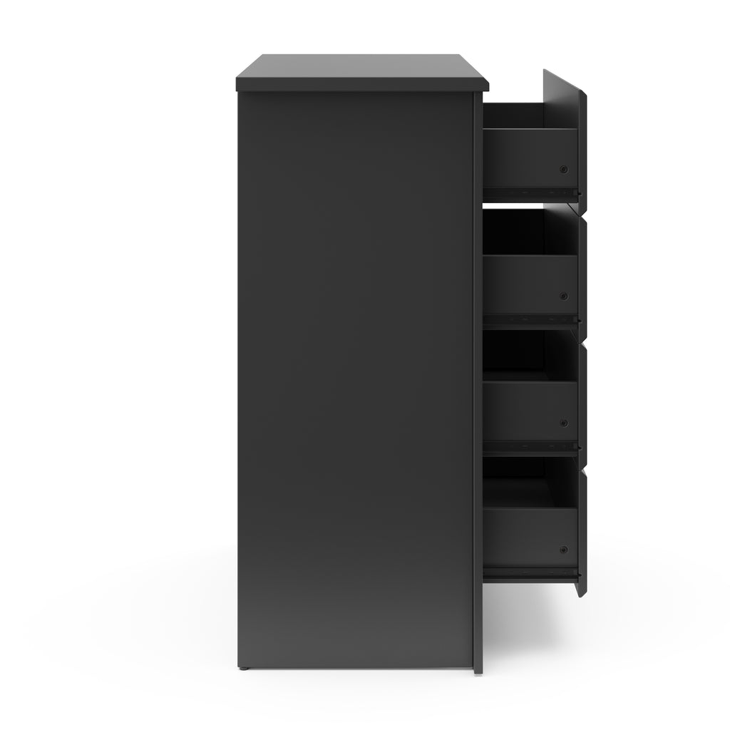 Storkcraft Crescent 4 Drawer Childrens Nursery Dresser, Espresso