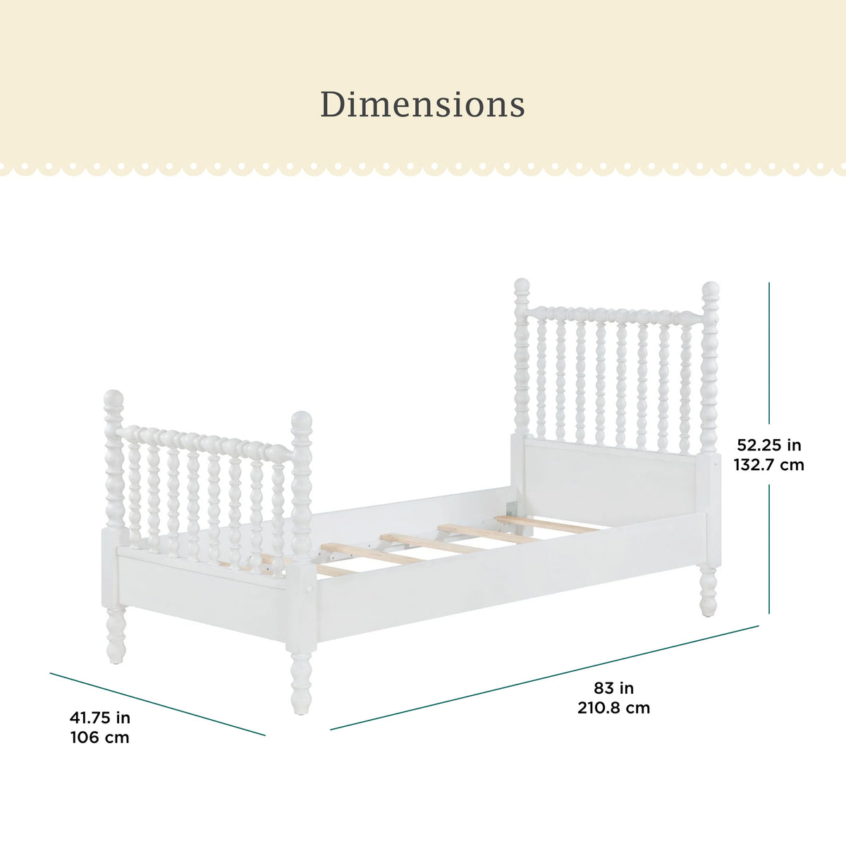 Pioneer Woman Harper Queen-Size Spindle Bed, Homestead Brown