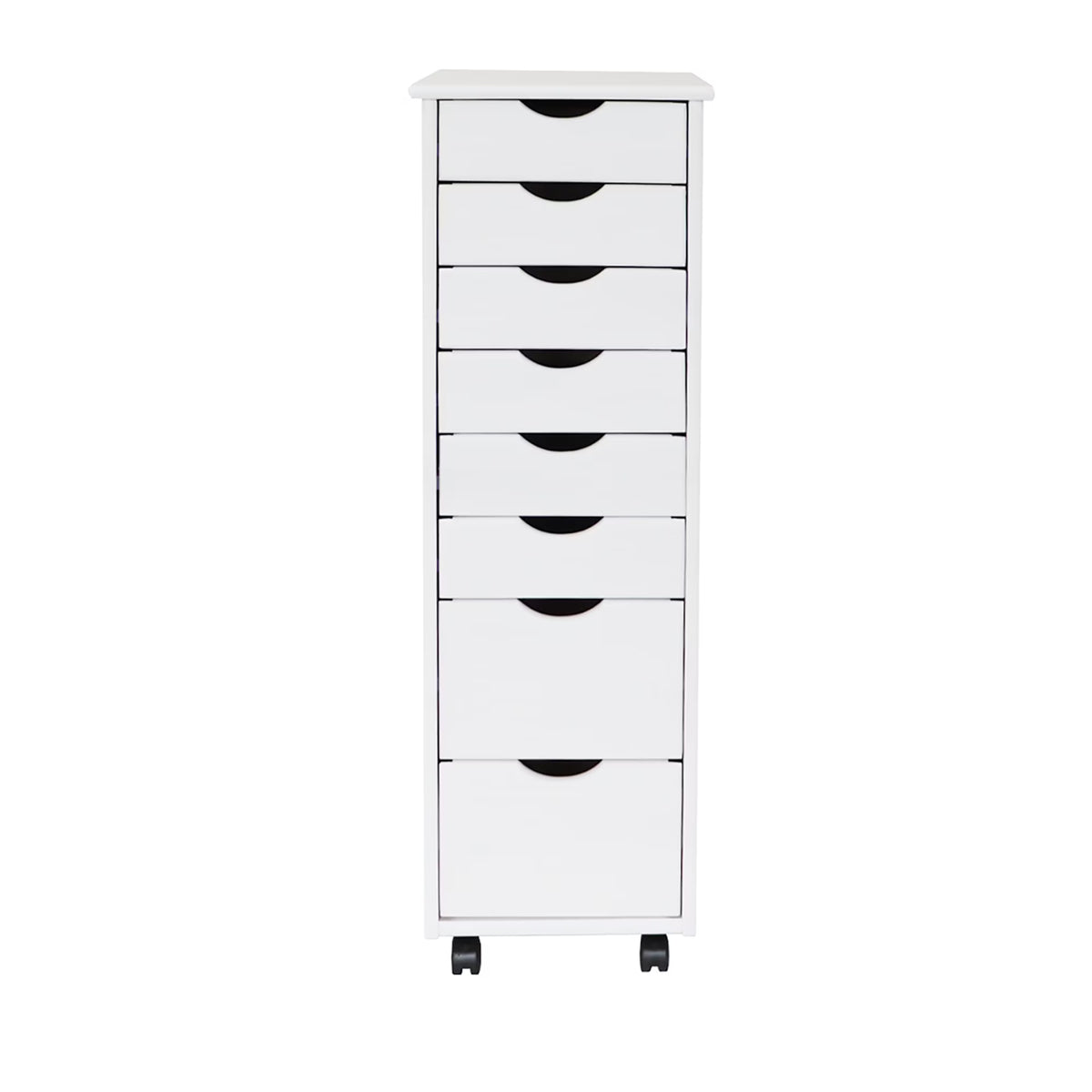 Adeptus Solid Wood 6+2 Drawer Roll Cart