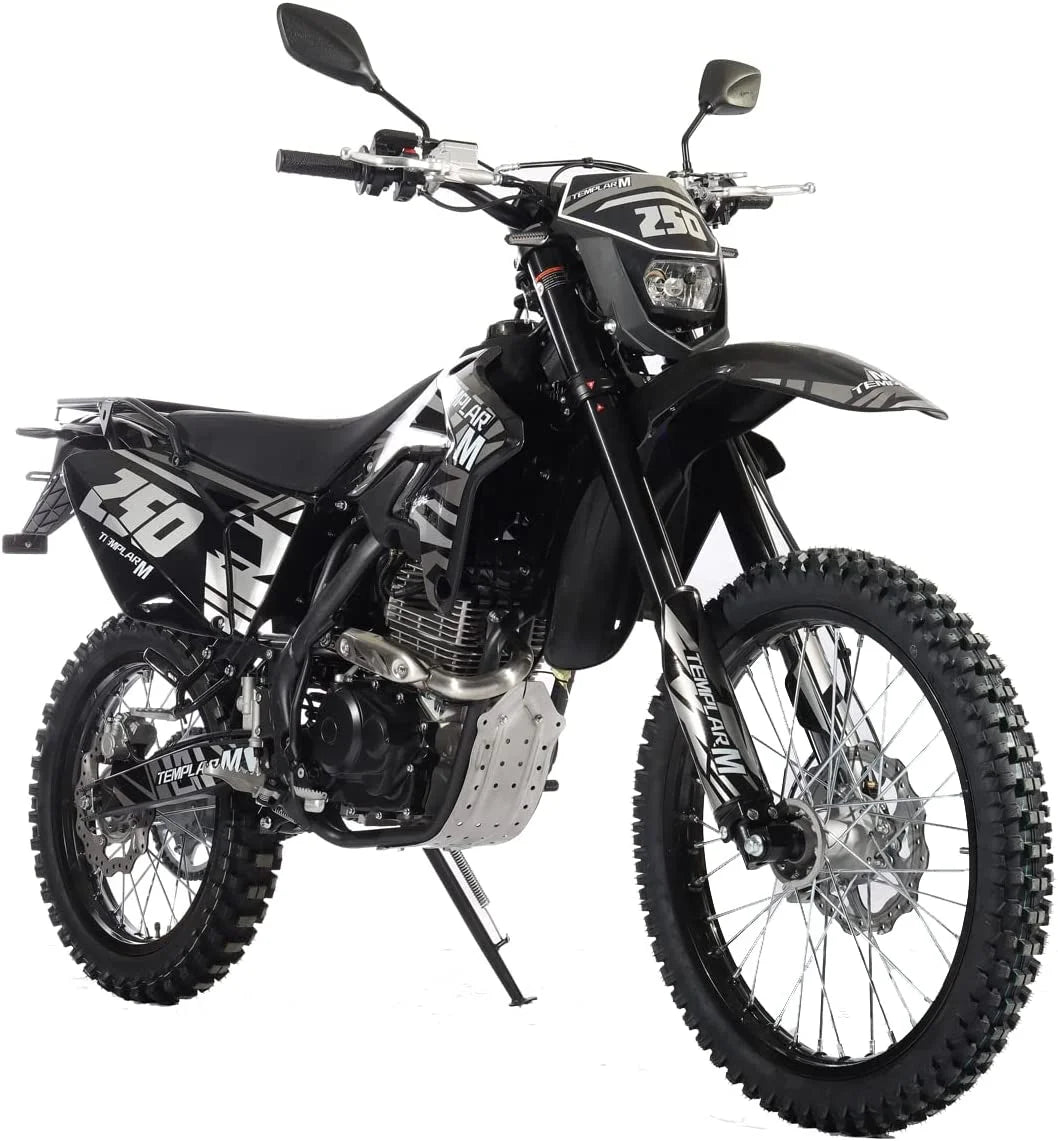 X-Pro Templar M 250cc Gas Dirt Bike with Zongshen Engine 5 Speed Pit Bikes Adult Pitbike, Big 21"/18" Wheels!