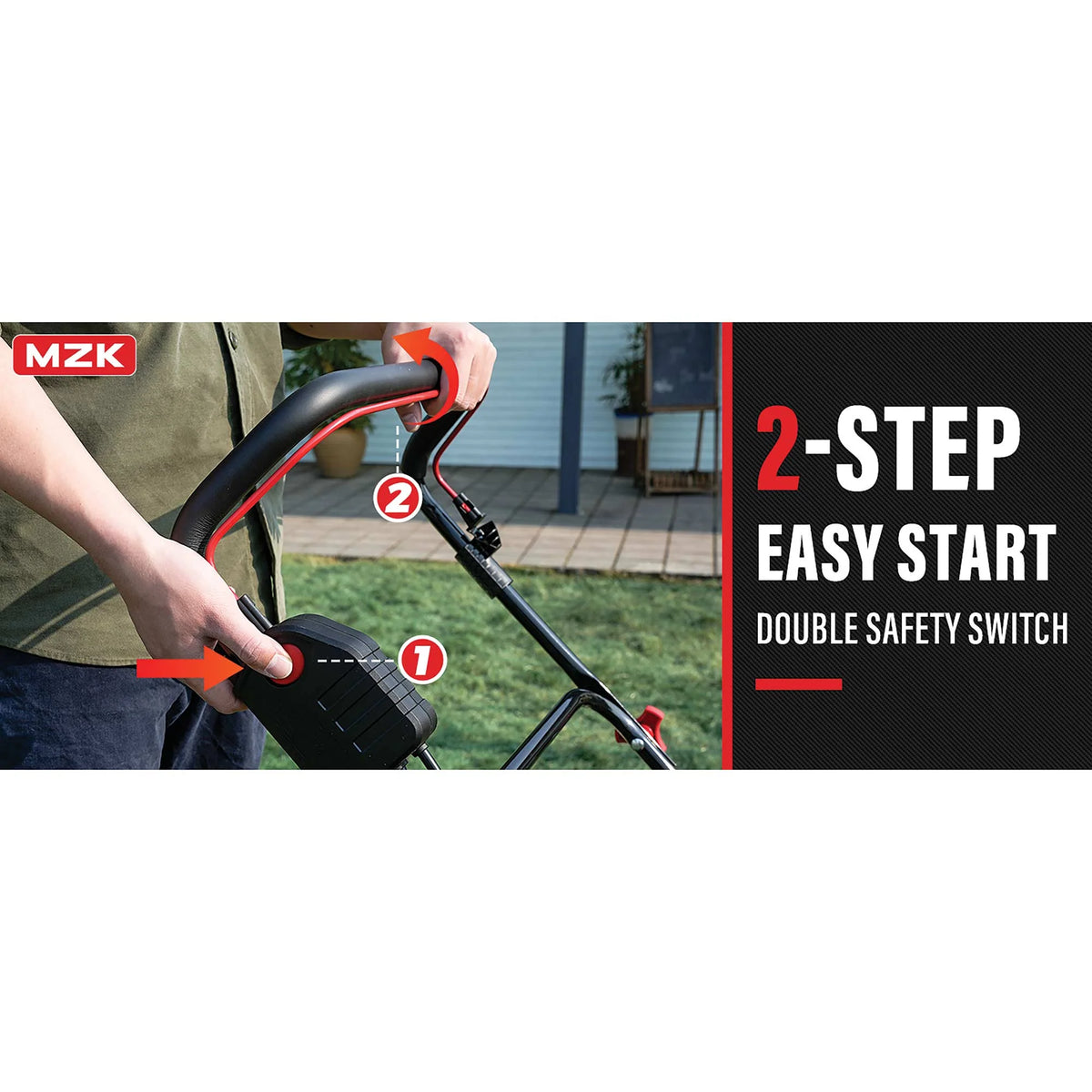 Mzk Electric Dethatcher &amp; Scarifier, Powerful Lawn Rake for Healthy Grass Growth