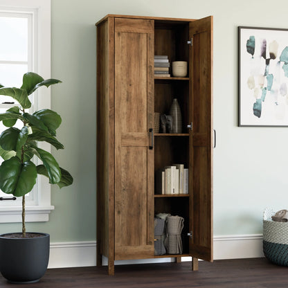 Sauder Two-Door Storage Cabinet, White Finish