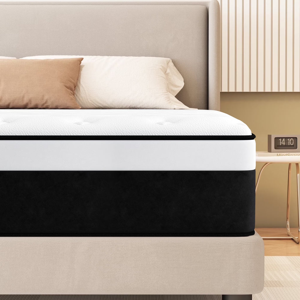 Full Mattress, 14 inch Hybrid Mattress in a Box,Medium Firm