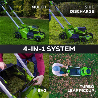 Greenworks 60V 21" Self Propelled Lawn Mower with (1) 8.0 Ah Battery & Rapid Charger 2546402
