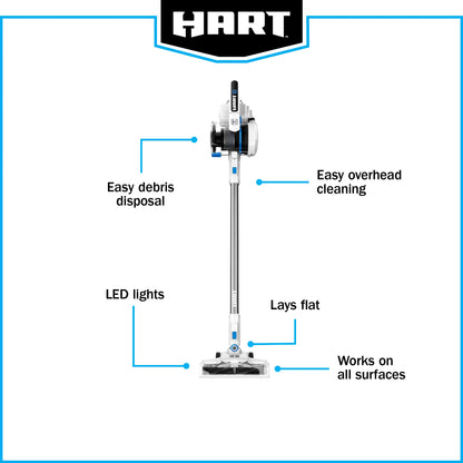 HART 20V Cordless Stick Vacuum (Battery Not Included)