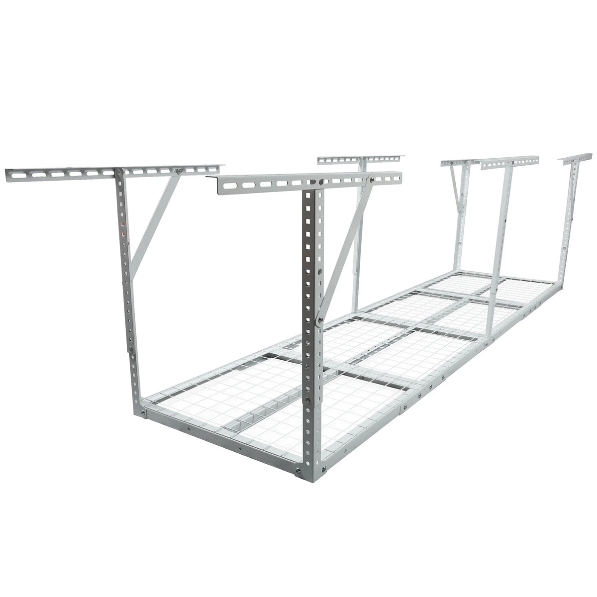 2x8FT Overhead Garage Storage Rack,Adjustable Storage Organization System,Heavy Duty Metal Garage Ceiling Storage Racks,450lbs Weight Capacity