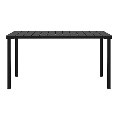 WestinTrends Playa 59" Iron Metal Outdoor Rectangular Patio Dining Table For 6, Olive Green