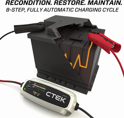 CTEK 40-206 MXS 5.0 Fully Automatic 4.3 amp Battery Charger and Maintainer 12V