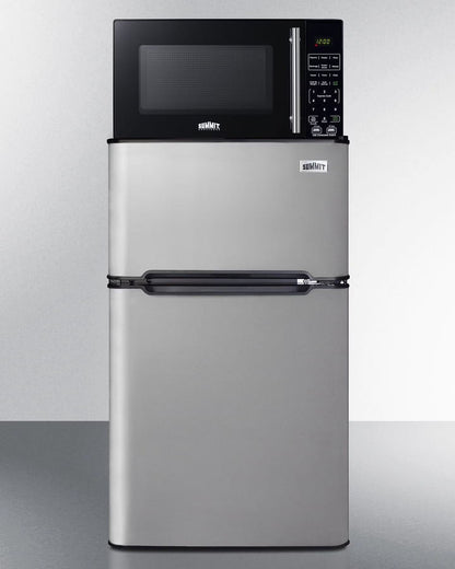 Summit Appliance 2 Door Microwave & Refrigerator-Freezer Combination with Allocator