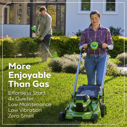 Greenworks 60V 21" Self Propelled Lawn Mower with (1) 8.0 Ah Battery & Rapid Charger 2546402