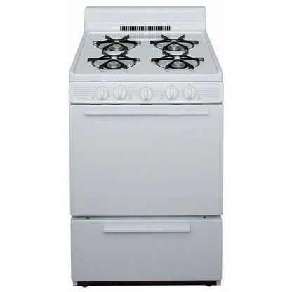 Premier SCK100OP - 24 Inch Freestanding All Gas Range with Open 3 cu. ft. Total Oven Capacity in White