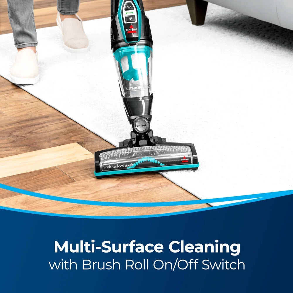 BISSELL PowerLifter Ion Pet Cordless Stick Vacuum, Carpet, Area Rugs, Hard Floor, Upholstery, 2 Way Fold Handle, Freestanding, Removeable Hand Vac, 3191, Purple