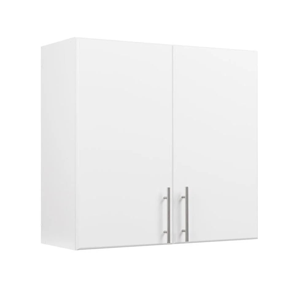 Home Square 2 Piece Wood Wall Cabinet Set in White