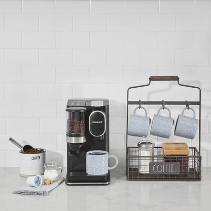 Cuisinart Grind & Brew Classic Black Single Serve Coffee Maker with Built-In Grinder