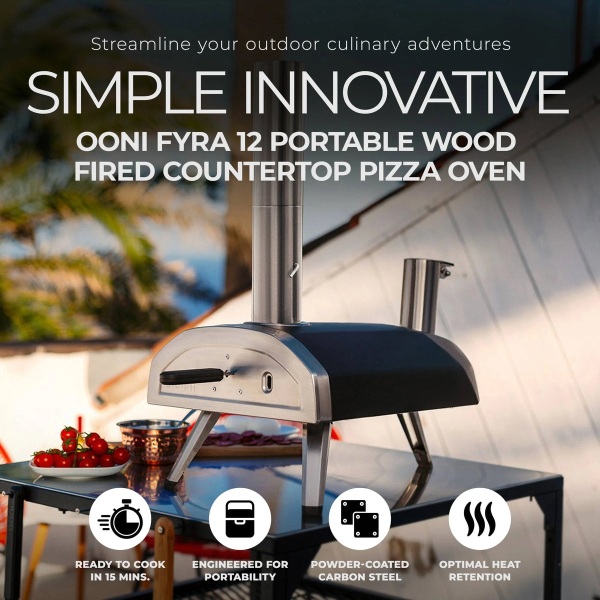 Ooni Karu 12 Multi-Fuel Portable Pizza Oven (#UU-P0A100)