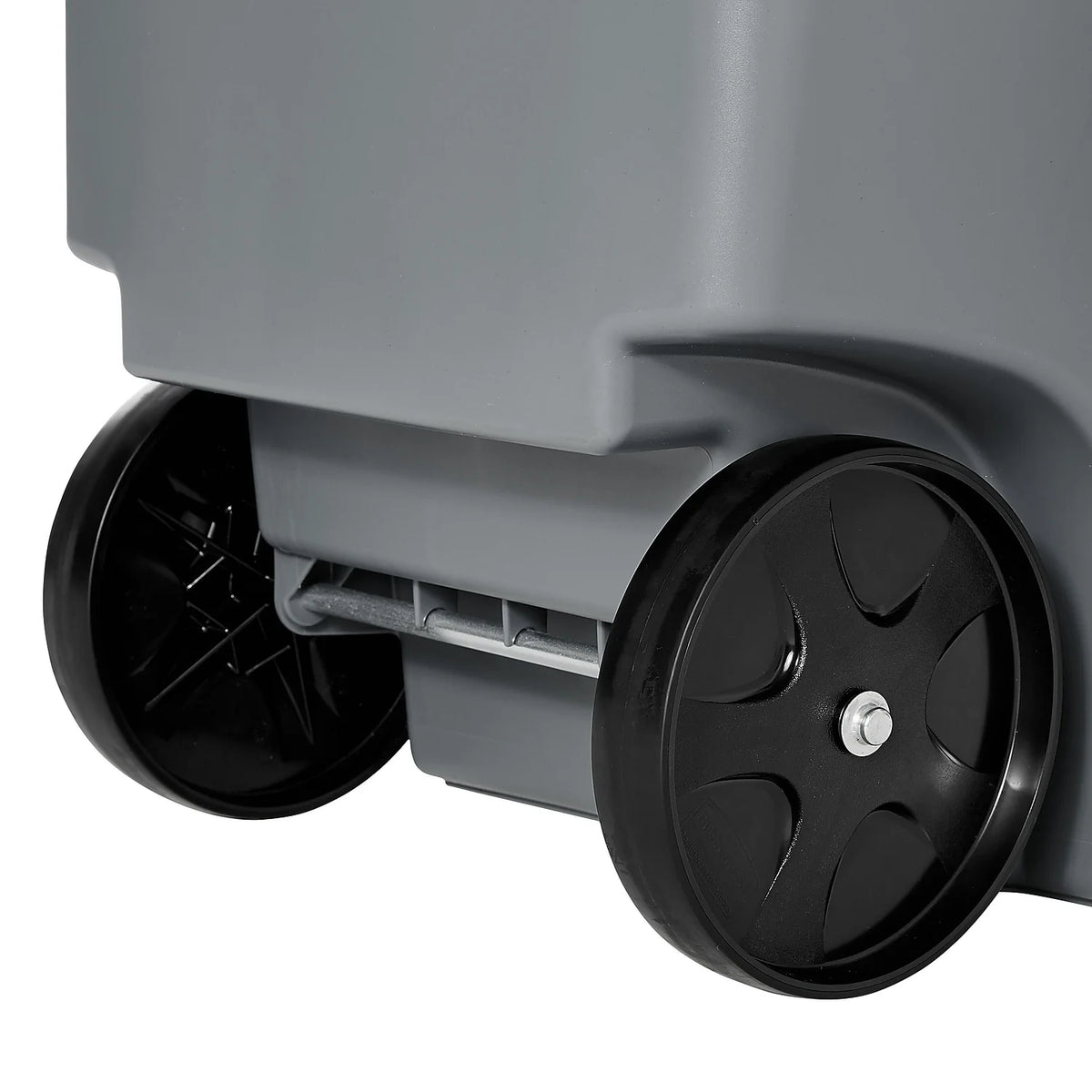 Rubbermaid Commercial Brute Rollout Container Square Plastic 50gal Gray 9W27GY