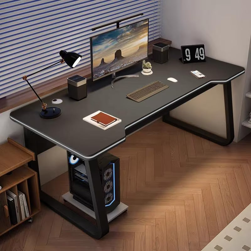 WXJHL Gaming Desk Computer Writing Table Student Art Modren Simple Style PC Wood Suitable Portable Desk for Home, Office,Bedroom��39.3''*19.6''White��