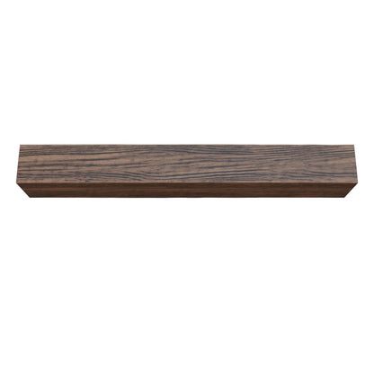 Ekena Millwork 3 1/2"W x 3 1/2"H x 120"L 3-Sided (U-Beam) Mena HeritageTimber Faux Wood Ceiling Beam, Kona Brown