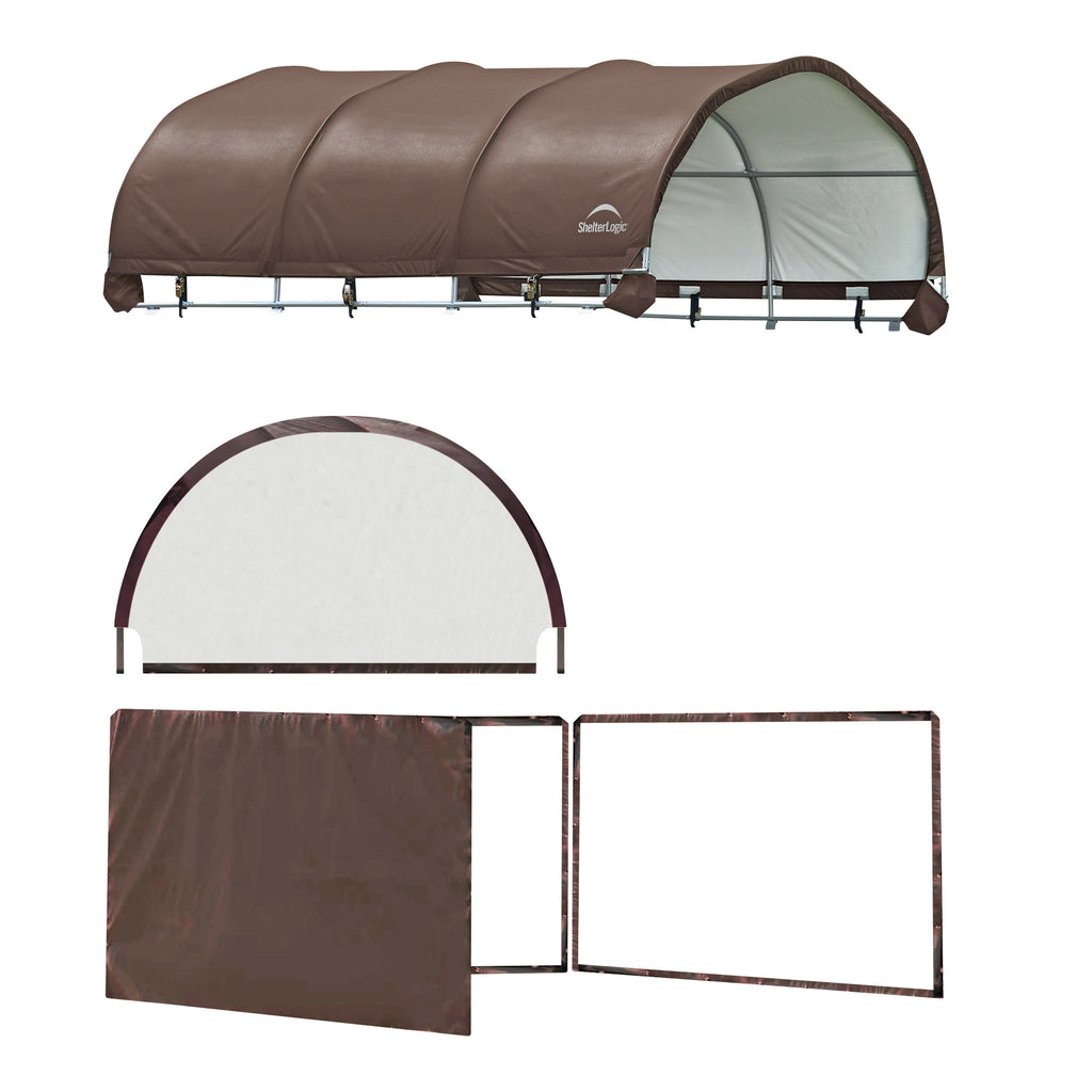 ShelterLogic Corral Equine Shelter and Enclosure Kit, 12' x 12'