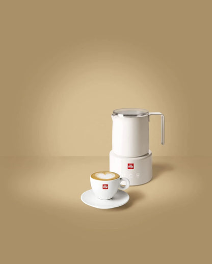 illy Electric Milk Frother- Black & Stainless Steel