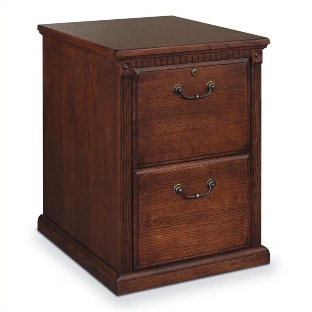 Martin Furniture Huntington Transitional Oxford 2 Drawer Wood File Cabinet - Oak