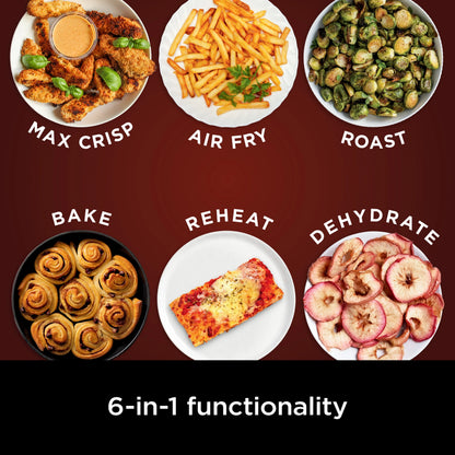 Ninja Air Fryer Pro XL 6-in-1 with 6.5 QT Capacity, Max Crisp, Air Fry, Air Roast, Bake, Reheat, Dehydrate