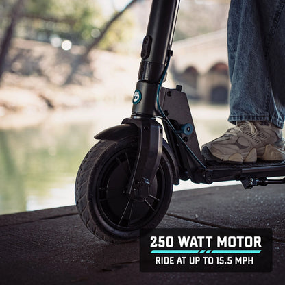 GOTRAX Rival Adult Electric Scooter, 8.5" Pneumatic Tire, Max 12 mile Range and 15.5Mph Speed, 250W Foldable Escooter for Adult, Black