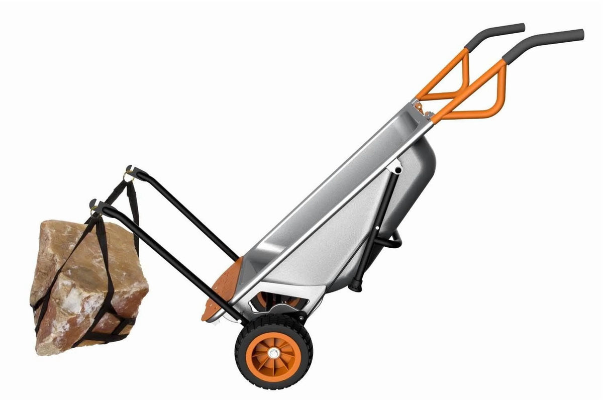 WORX WG050 Aerocart 8-In-1 Multifunction Wheelbarrow Dolly Cart Garden Carrier