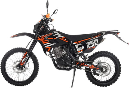 X-Pro Templar M 250cc Gas Dirt Bike with Zongshen Engine 5 Speed Pit Bikes Adult Pitbike, Big 21"/18" Wheels!